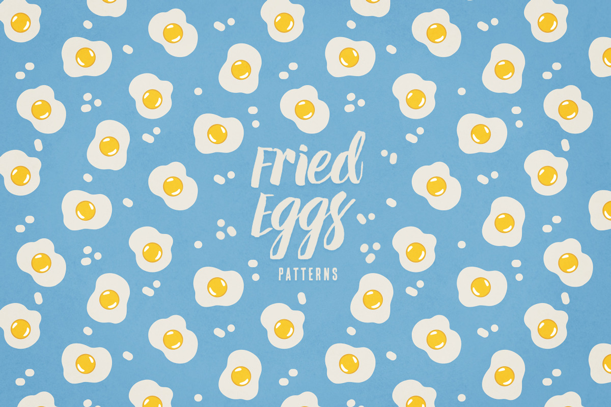 Fried Eggs Patterns, a Pattern Graphic by Petite Salade (Photo 1 of 2)