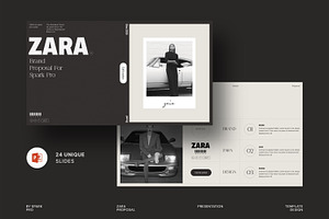 Zara Brand Proposal Presentation Tem, a Presentation Template by SparkPro