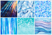 Blue Holographic Glitter Digital Pap, a Pattern Graphic by DreamCafeArt (Thumbnail 2 of 6)