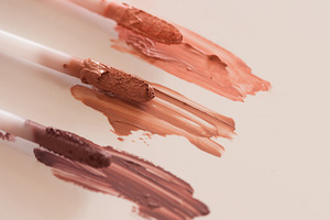 Lipstick swatched closeup