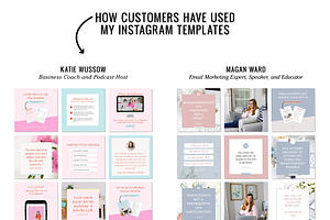 Instagram Feed Canva Templates Pack