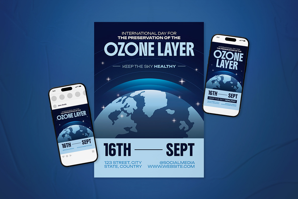 Preservation of Ozone Layer Flyer, a Flyer Template by The Good Store (Photo 1 of 2)