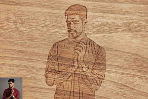 Wood Engraving Effect Ps Action