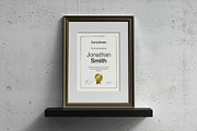 A4 Passe-partout Certificate Mock-up, an Advertising Mockup by zippypixelstudio (Thumbnail 3 of 13)