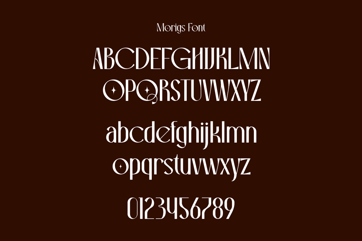 Morigs - Modern Elegant Font, a Sans Serif Font by Iqsiart Studio (Photo 11 of 13)