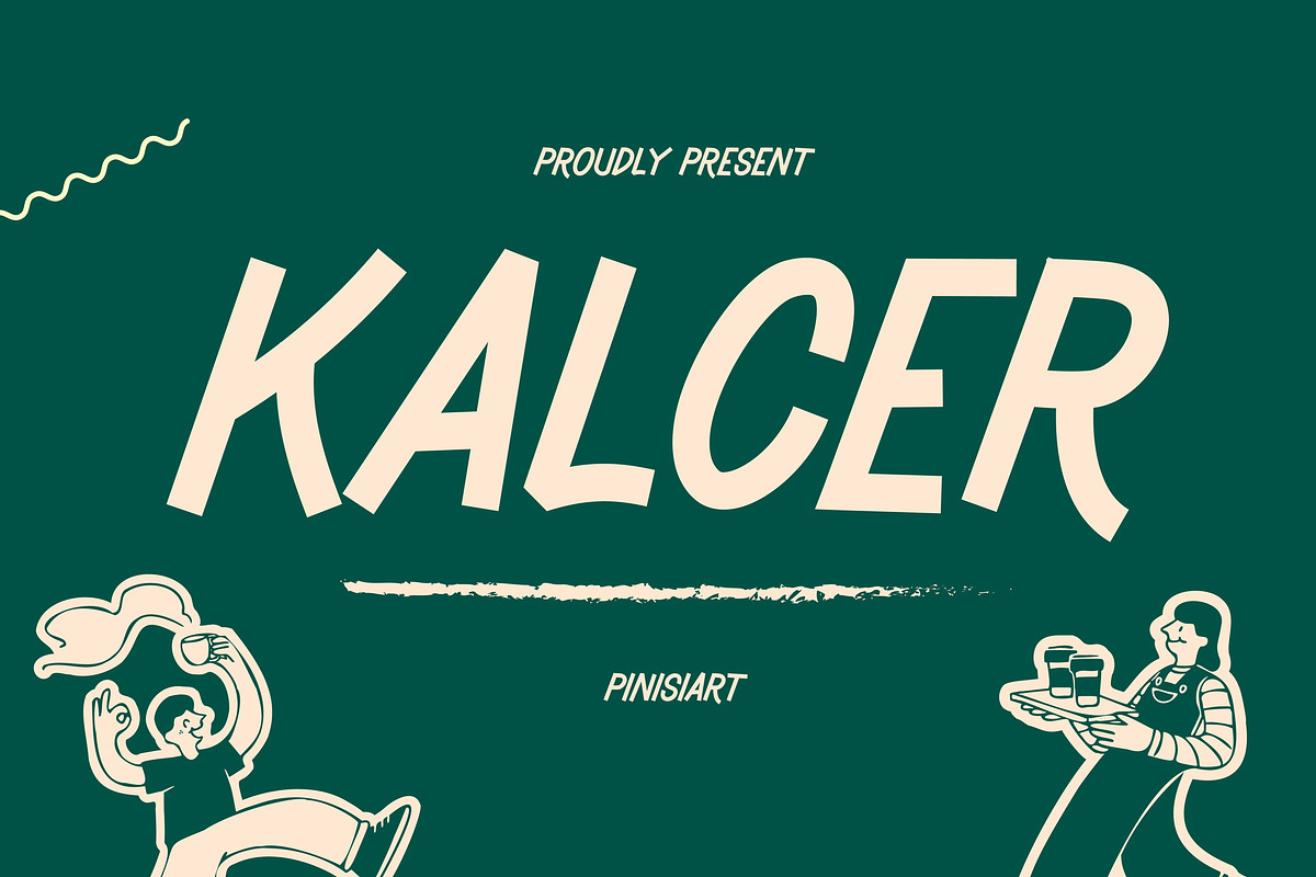 Kalcer, a Handwritten Font by Pinisi ART (Photo 1 of 10)