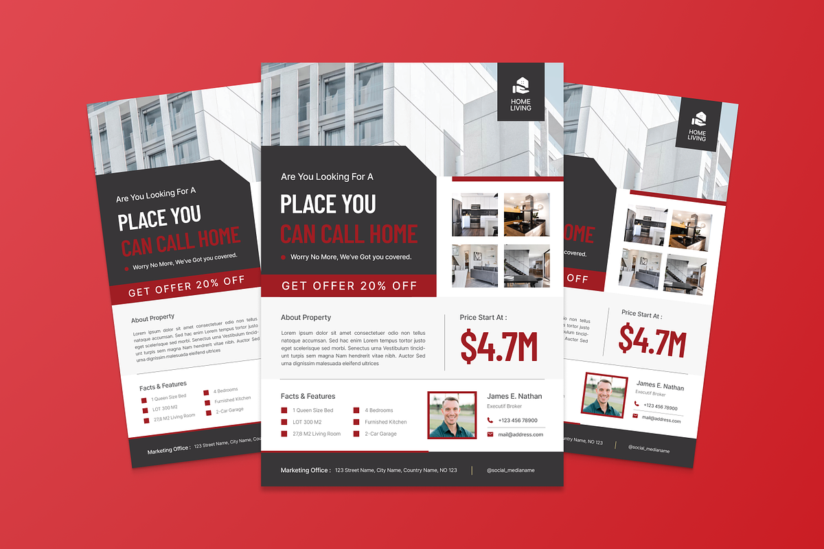 Real Estate Marketing Flyer, a Flyer Template by MMPixelCraft (Photo 3 of 5)
