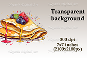 Watercolor Worlds Food Clipart, an Object Graphic by Negarin Digital Art (Thumbnail 8 of 8)