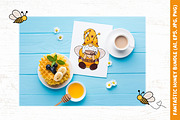 Bees and Honey Gnomes Clip Art, an Illustration by Mary-Mihh (Thumbnail 5 of 6)