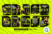 Fitness & Gym Social Media Template, a Social Media Template by Geelator Studio (Thumbnail 2 of 4)