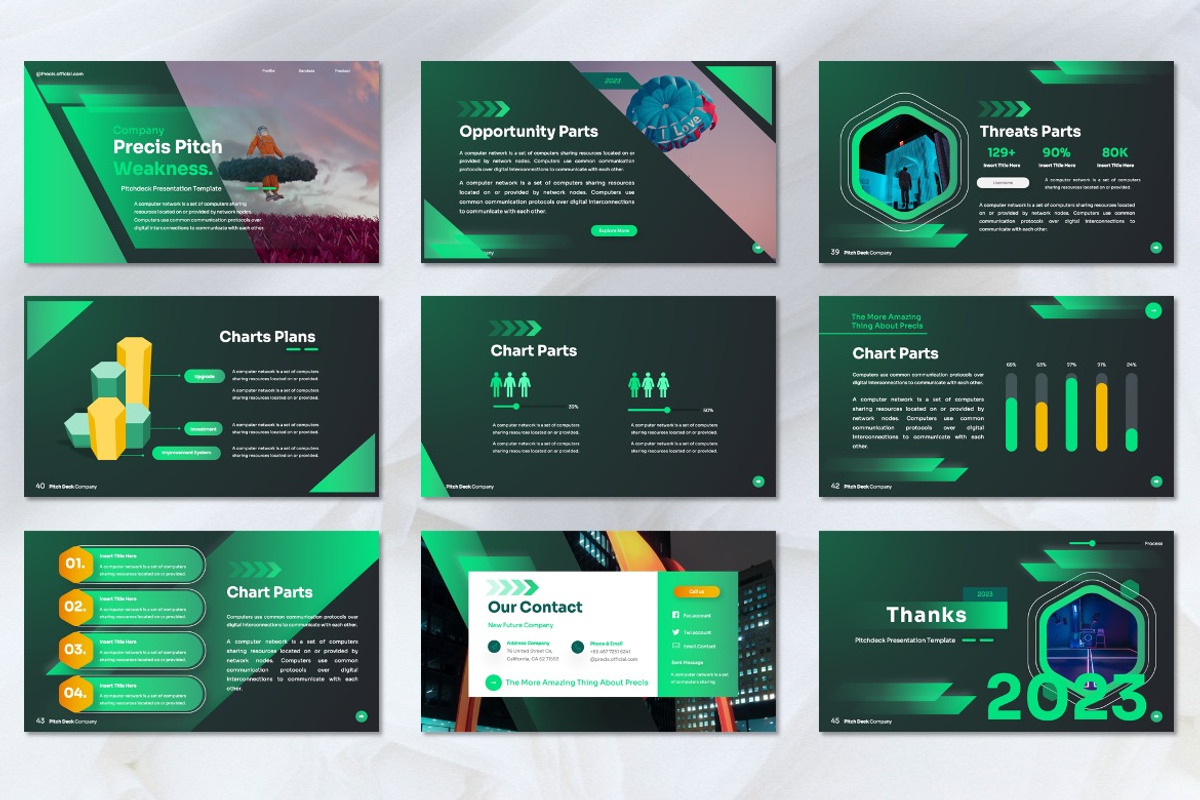 Precis - Pitch Deck Keynote, a Presentation Template by Dhabee (Photo 3 of 8)