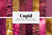 Cupid Digital Paper, a Pattern Graphic by Brandi Lea Designs (Thumbnail 1 of 5)