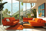 60 Mid Century House Illustrations, a Decorative Illustration by Incomelion (Thumbnail 10 of 13)