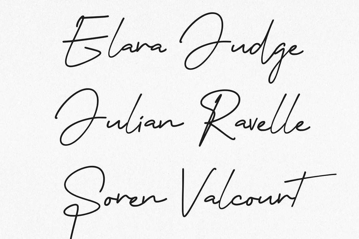 CS Sonya – Signature Font, a Script Font by Craft Supply Co. (Photo 4 of 8)