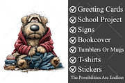 Whimsical Funny Lazy Dog Clipart PNG, a Seasonal Illustration by Canvas Craft (Thumbnail 3 of 10)