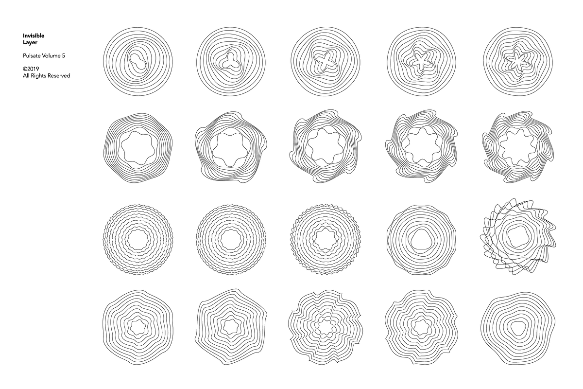 Pulsate Vol. 5 | 200 Vector Waves, an Object Graphic by invisiblelayer (Photo 2 of 5)