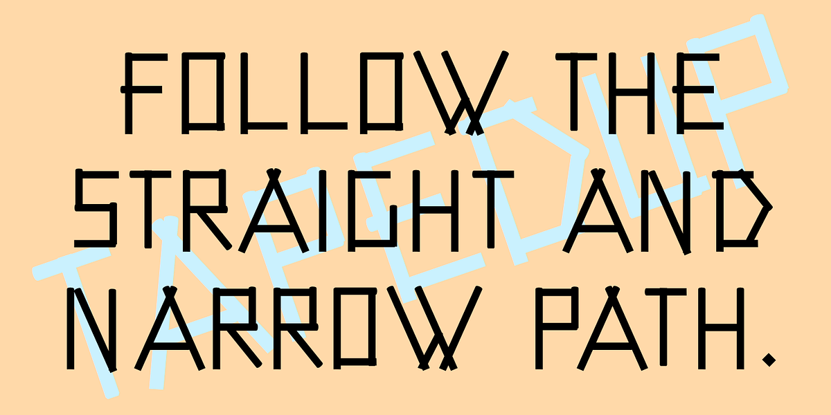 TapedUp, a Font by Ingrimayne Type (Photo 3 of 7)