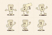 Coffee Cup Cartoon Mascot Character, a Food Illustration by Vasya Kobelev (Thumbnail 3 of 8)