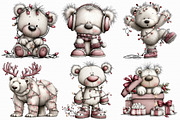 Christmas Polar Bear Lights Clipart, an Illustration by Libby Wishes (Thumbnail 8 of 9)