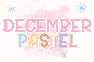 December Pastel - Script Handwritten