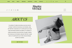 Retro Wix Website Template