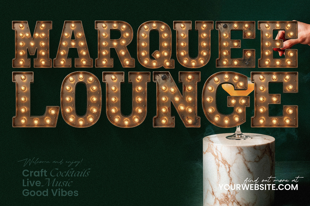 Showtime - Retro Marquee Font, a Font by AndrewPixelType (Photo 6 of 7)