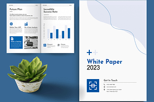 White Paper Design Template Layout