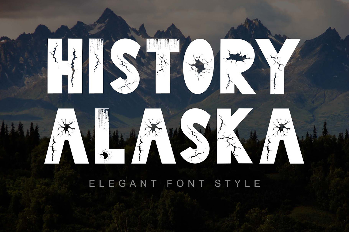 History Alaska, a Handwritten Font by Yoga Letter (Photo 1 of 9)