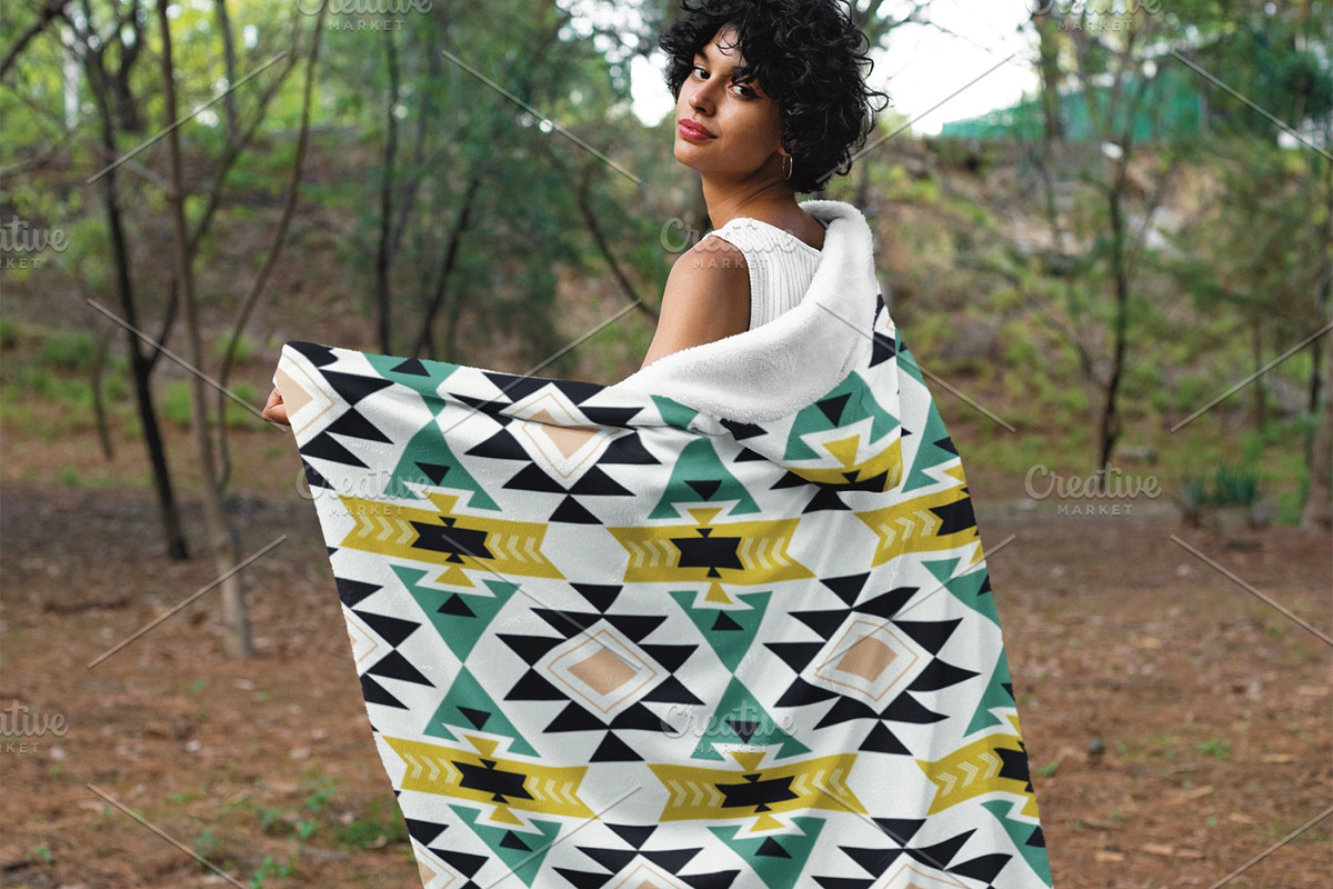 Southwestern Quilt Blankets Pattern, a Pattern Graphic by PPEthnicDecorPattern (Photo 4 of 10)