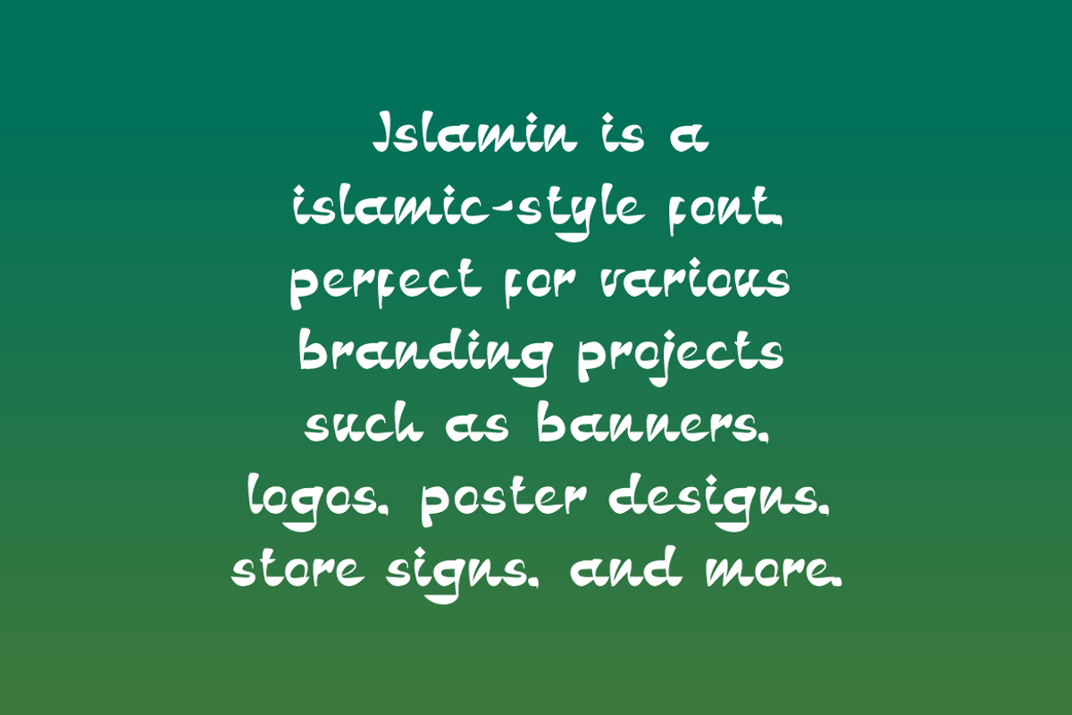 Islamin - Ramadan Font, a Handwritten Font by Iqsiart Studio (Photo 5 of 7)