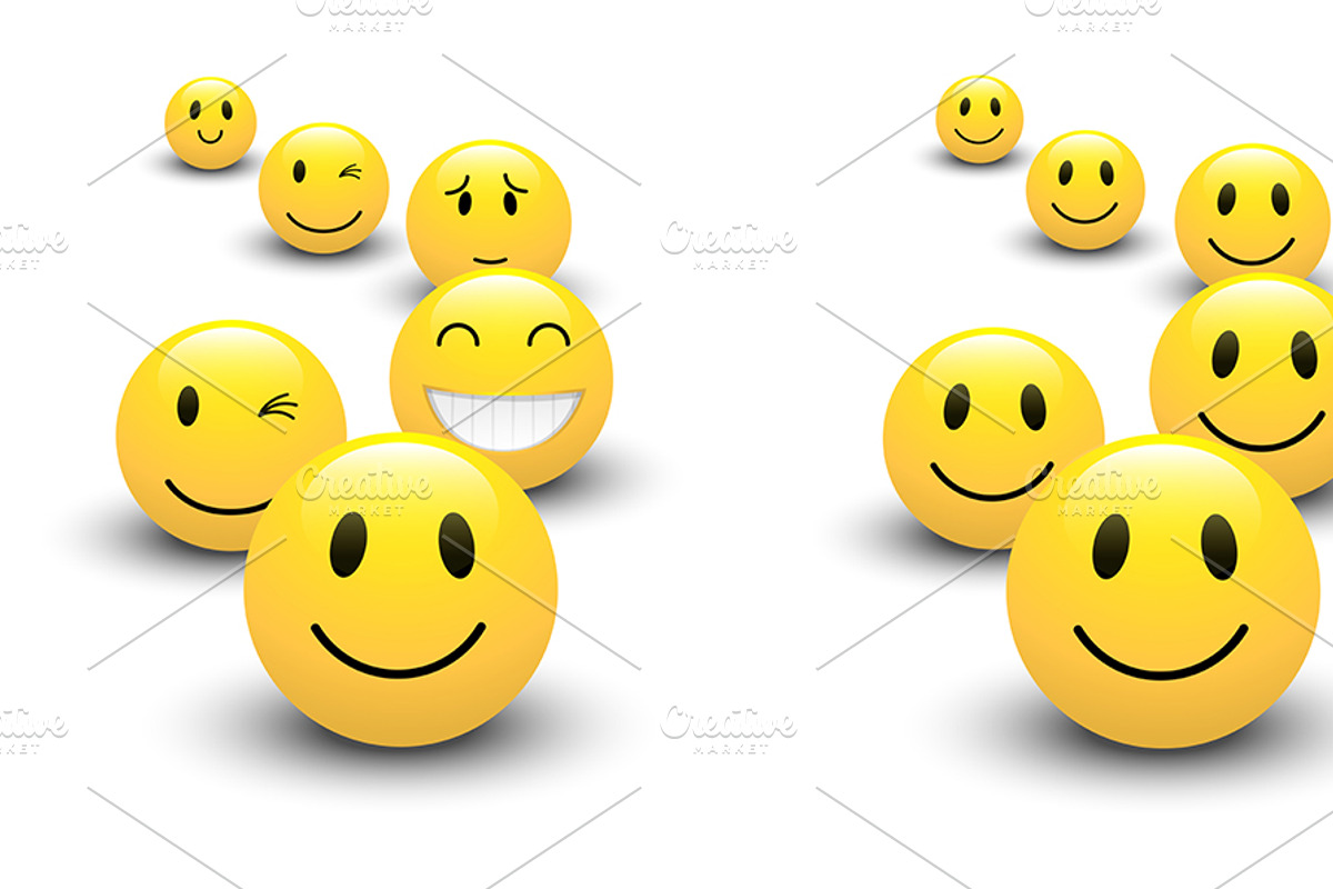 Smileys, an Illustration by TrueMitra Designs