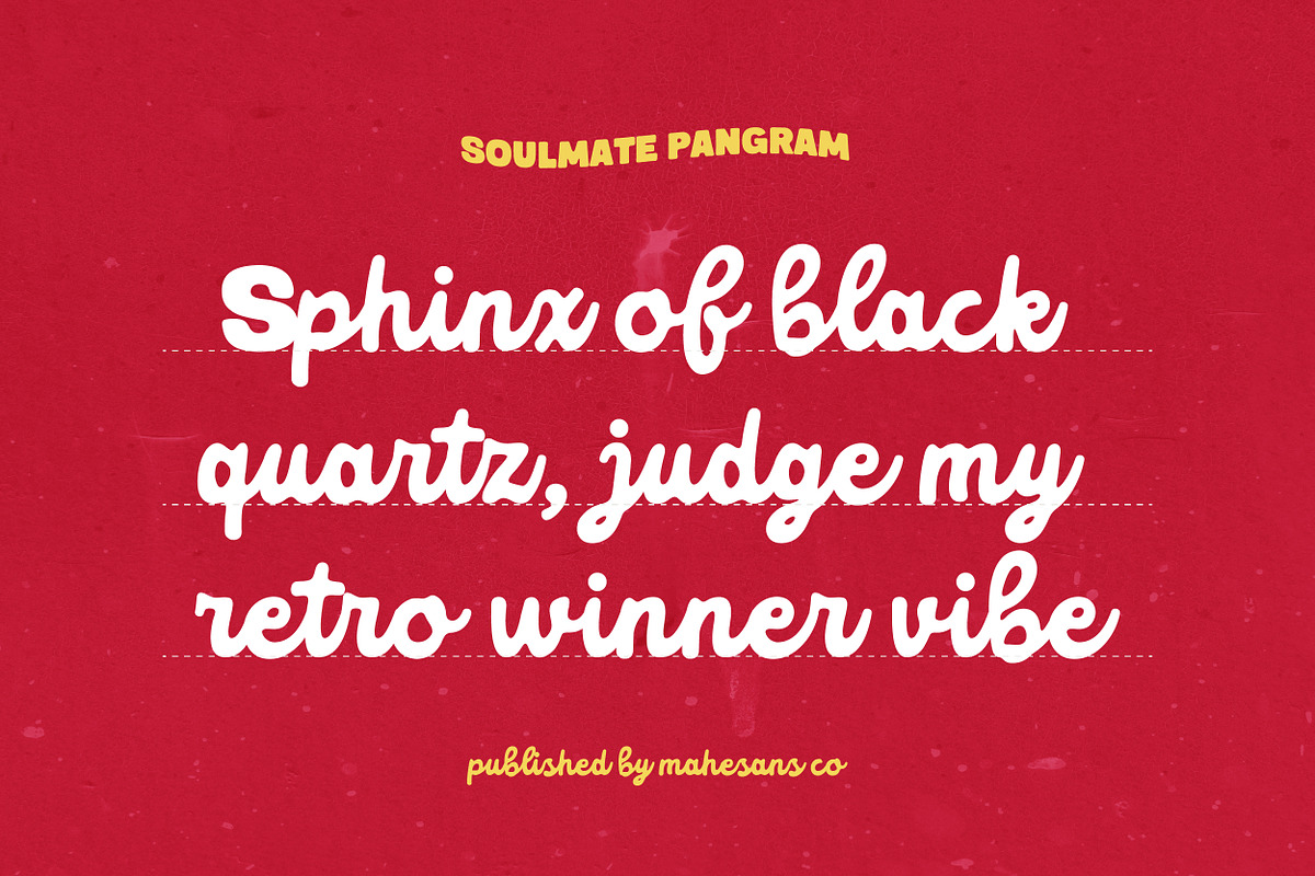 Soulmate Mode – Sans & Script Duo, a Sans Serif Font by Mahesans Co (Photo 7 of 13)