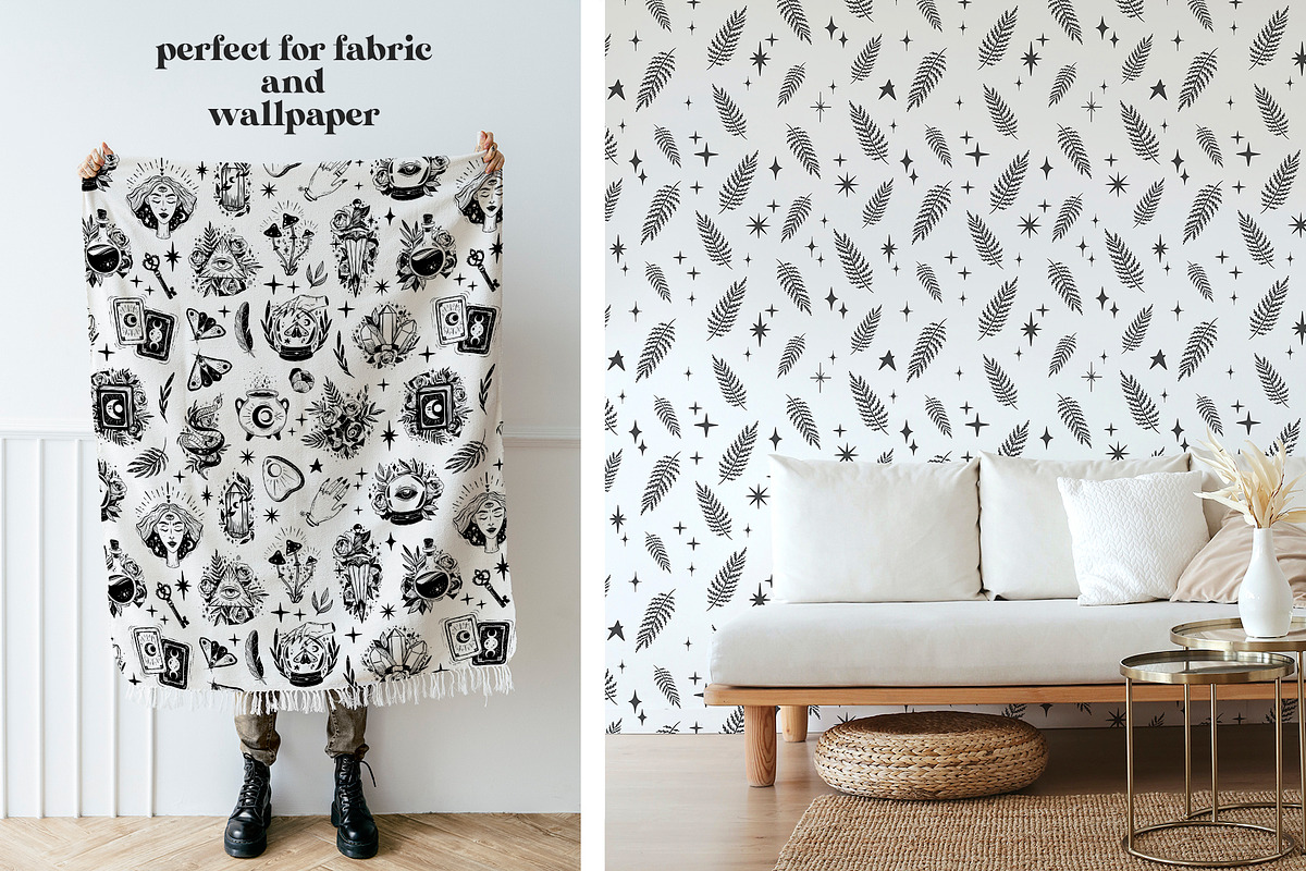 Magic Seamless Patterns Collection, a Pattern Graphic by Julia M. Watercolor (Photo 6 of 11)