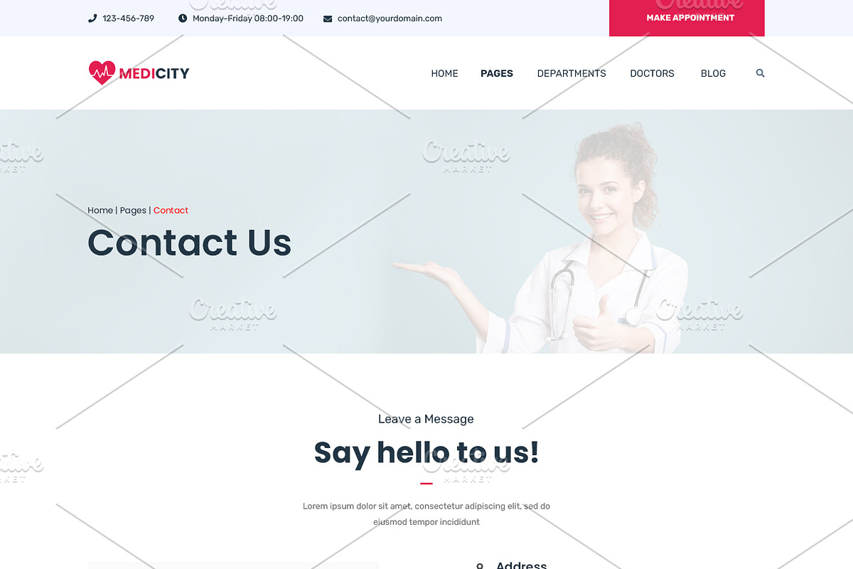 Medical & Health Website, a Landing Page Template by ArtifyWeb (Photo 6 of 16)