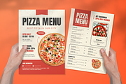 Pizza Restaurant Menu, a Print Template by SquidPixey (Thumbnail 1 of 6)