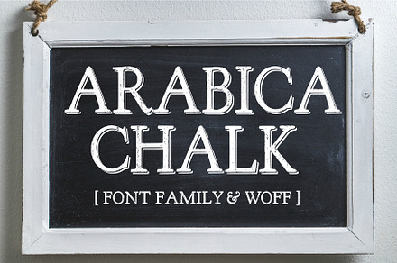 Arabica Chalk Serif Chalk Font, a Serif Font by Storyteller Design