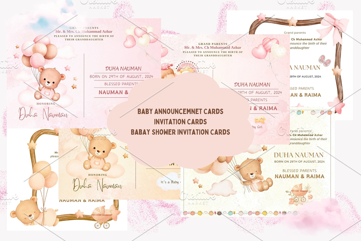 Invitation Cards Bundle, a Social Media Template by I&K (Photo 3 of 3)