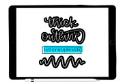 Thick Outline Procreate Brush, a Brush Add-On by Blue Strawberry Studio (Thumbnail 1 of 6)