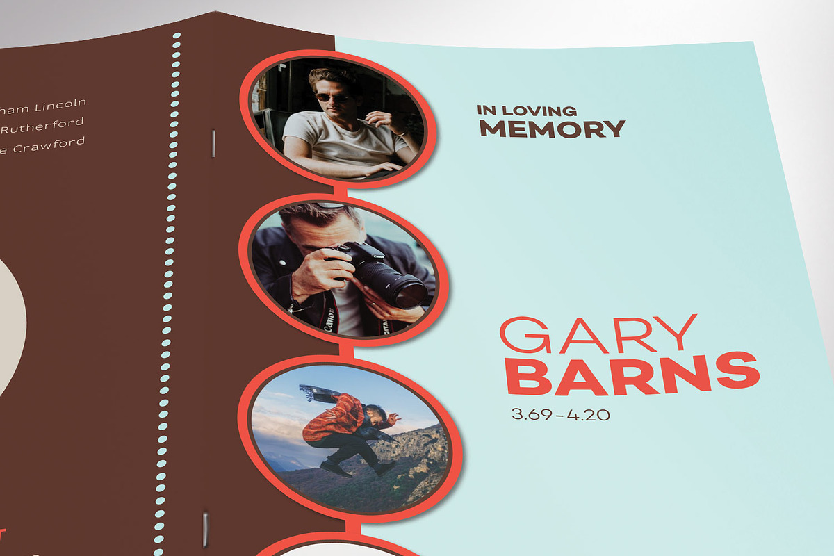 Circles Funeral Program Word 8 Pages, a Brochure Template by Godserv Designs (Photo 7 of 10)