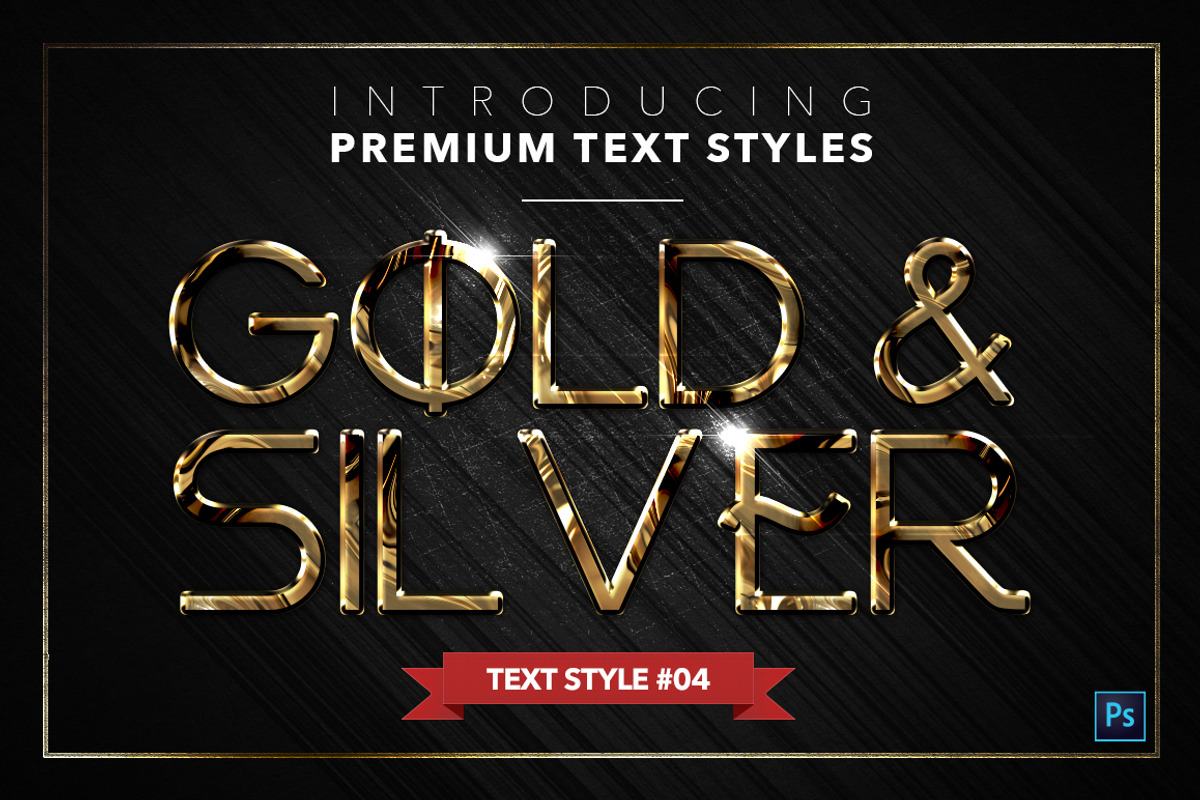 Gold & Silver #5 - 15 Text Styles preview 5