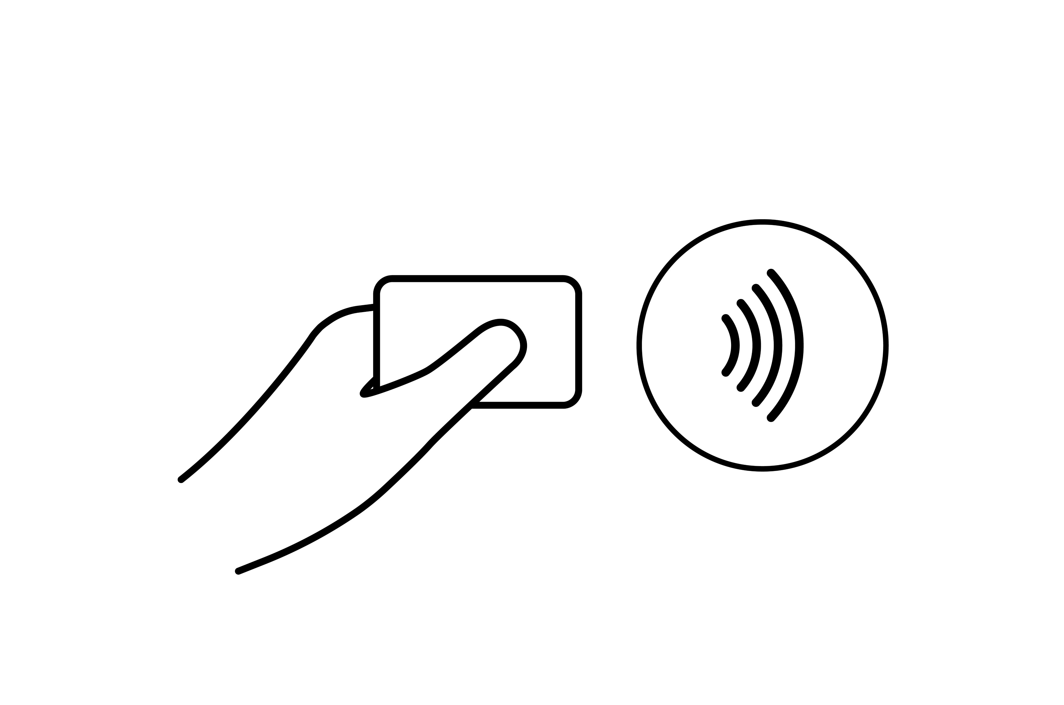 Contactless wireless pay sign logo, a Finance Illustration by DG-Market