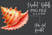 Watercolor Colorful Sea Shell Clipar, an Illustration by Rose Art (Thumbnail 4 of 7)