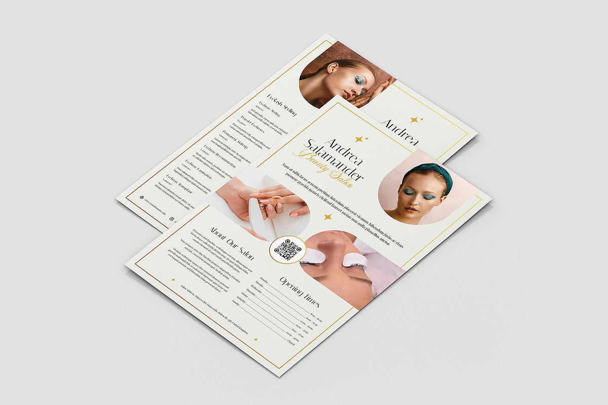 Esthetician Flyer Canva Template, a Flyer Template by artbart (Photo 2 of 12)