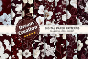 White Hibiscus Digital Paper, a Texture Graphic by Dream Creation (Thumbnail 1 of 7)