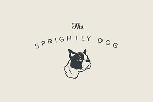 Dog Puppy Sprightly Logo