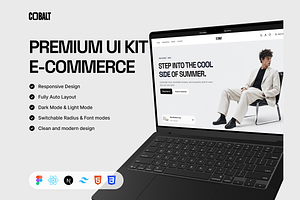 COBALT E-commerce UI Kit, an UI Kit Template by DjectStudio