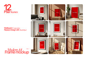 Modern Frame Mockup Bundle Vol 1, a Household Mockup by MockupShelf (Thumbnail 1 of 6)