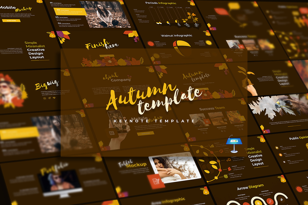 Autumn - Keynote Template, a Presentation Template by AQR Studio (Photo 1 of 3)