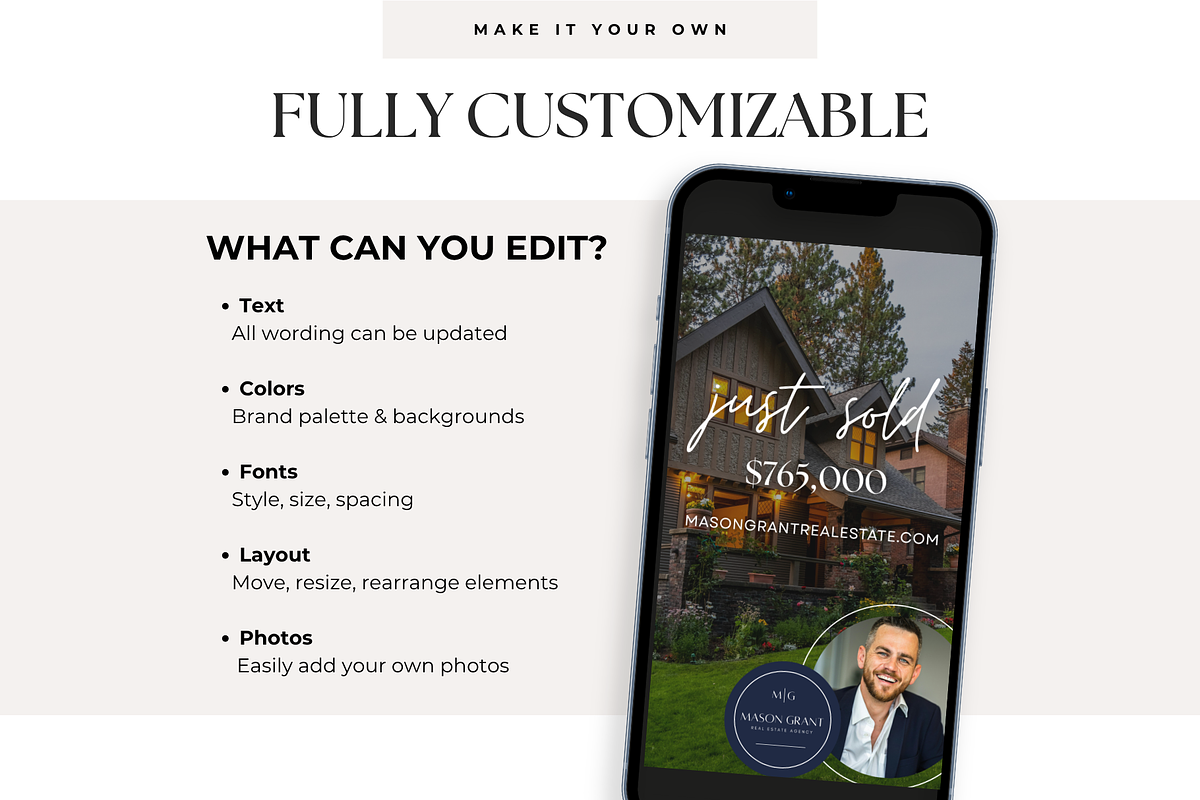 Real Estate Instagram Templates, a Social Media Template by BrandhavenStudio (Photo 9 of 11)