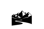 50 Mountain Landscape Silhouette Bun, an Illustration by Designer_Momina (Thumbnail 2 of 51)